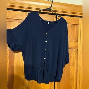 Maternity button up blouse